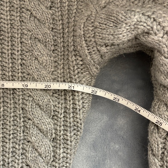 Marciano Gray Turtleneck Faux Pearl Embellished Sweater - Picture 9 of 12